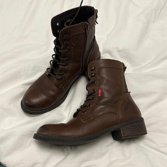 Levi's Shoes - Levi’s Brown Combat Boots size 6